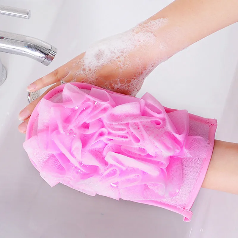 Exfoliating-Mitt-Glove Shower-Scrub-Gloves Body-Massage-Sponge Bath Peeling Moisturizing