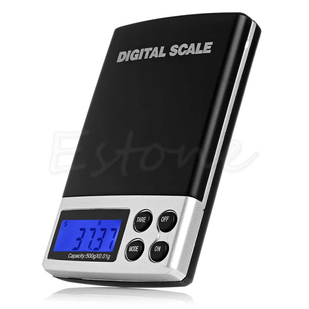 Digital Pocket Scale Gold Silver Jewelry Weight Balance Tool Device 500g x 0.01g