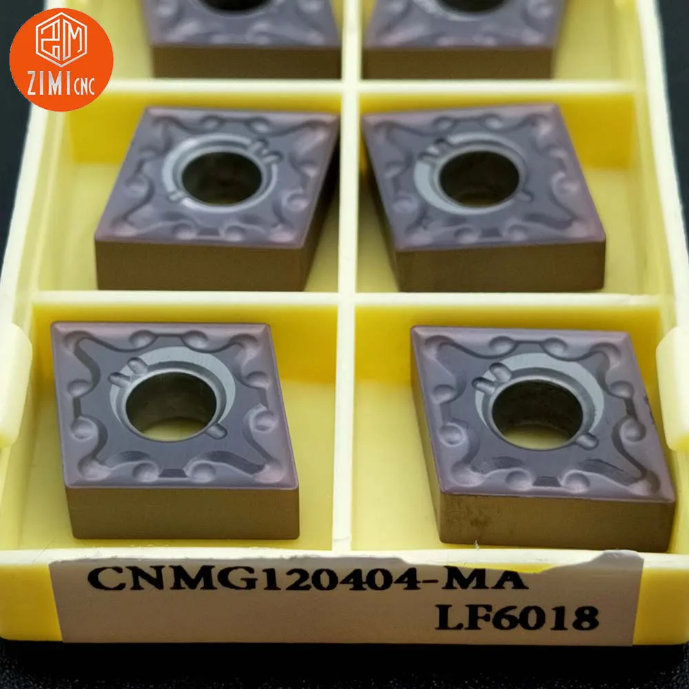 10 шт. CNMG120404-MA LF6018 карбидные вставки CNMG 431 токарный станок с ЧПУ Режущий инструмент для DCLN, PCBN, PCLN, MCBN, MCLN, PCLNR/L держатель инструмента