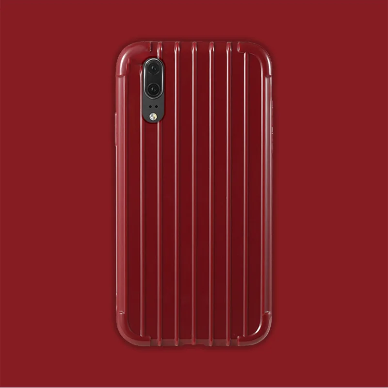 Роскошный багажный чехол для huawei p20 pro, Модный милый чехол для костюма, чехол для багажника из ТПУ, силиконовая задняя крышка для huawei P20 P20 lite, защитный чехол