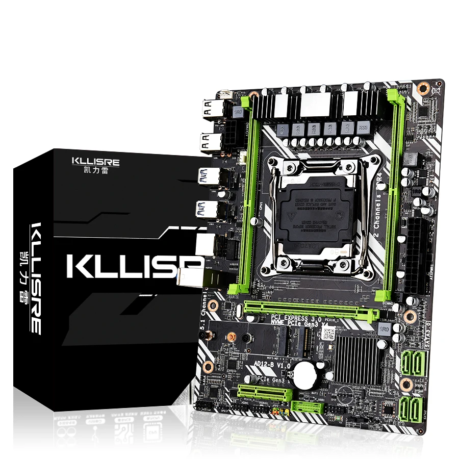 Kllisre X99 D4 набор материнских плат Ксеон E5 2640 V3 LGA2011 3 Процессор 2 шт. X 8 ГБ = 16 Гб 2400 МГц
