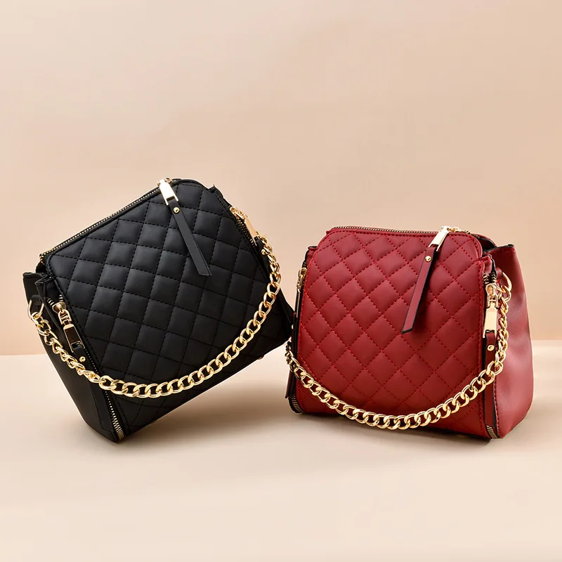 

WOMEN'S Bag 2019 New Style Korean-style Shoulder Bag/ Hand Bag Oblique Embroidery Bag WOMEN'S Bag Fashion Versatile