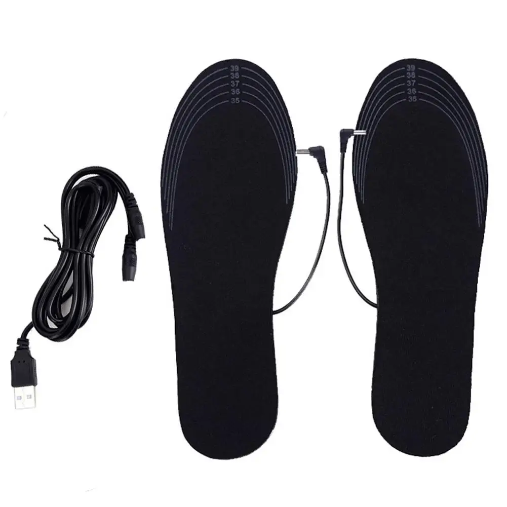Unisex Winter Warmer Foot USB Charging Electric Heated Insoles For Shoes Heating Insole Boots Cuttable Rechargeable Heater Pads