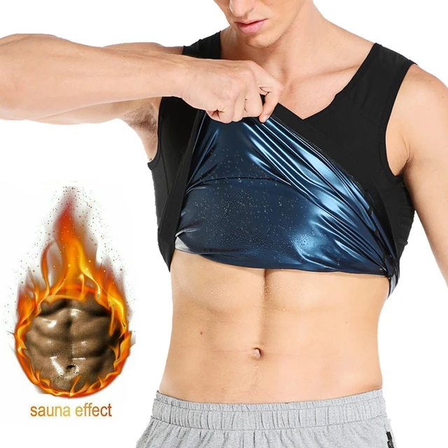 Men Polymer Sweat Sauna Shaper Vest Body Shaper Waist Trainer Slimming Vest  Compression Shapewear Corset Reductor de Abdomen US - AliExpress