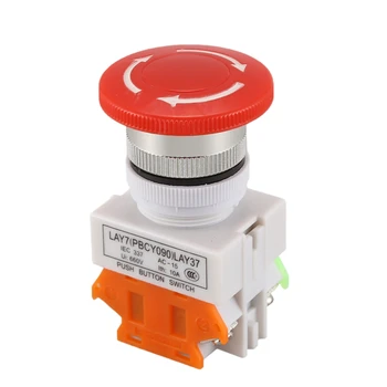 

Ui 660V Ith 10A Latching Red Emergency Stop Push Button Switch