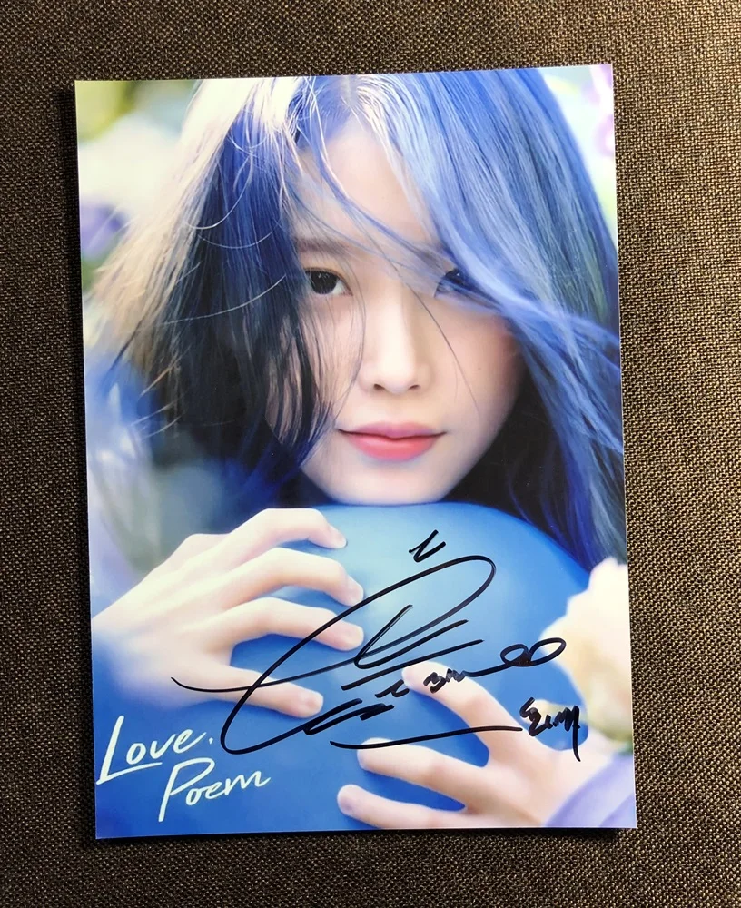 Подписанный Ли Цзи Ын любовь стихотворение фото с автографом K-POP 5*7 112019O