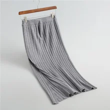 Женские осенние юбки, высокая талия, Вязанная женская длинная юбка, Saias, Женская юбка-карандаш, Jupe Femme Faldas