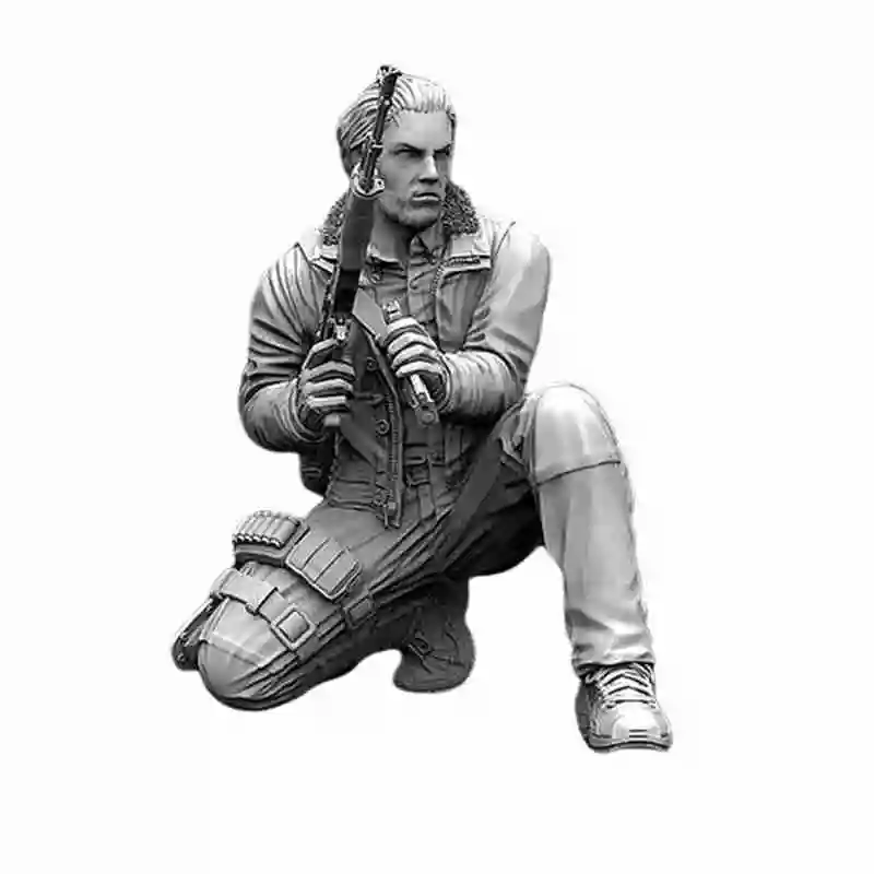 YUFAN 1/35 Rifeman капитан Джесс фотополимерный солдат 5 см статическая самосборка