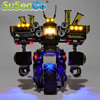 

SuSenGo LED Light kit For 70632 Quake Mech Building Blocks Lighting Set Compatible with 06069 31100 10800 (Model Not Included)