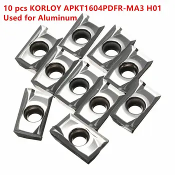 

APKT1604PDFR-MA3 H01 Carbide Aluminum Cutting Inserts Blade Tool Parts Set Kit
