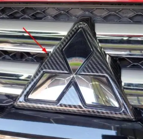 Для Mitsubishi Eclipse Cross бамперная решетка центр Логотип рамка Центральная панель блестящий чехол отделка автомобильный аксессуар наклейка