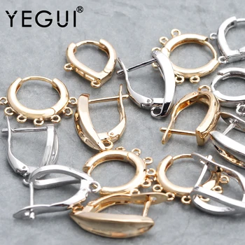 

YEGUI M818,jewelry accessories,18k gold plated,0.3 microns, lobster clasp hooks,necklace bracelet,jewelry making,20pcs/lot