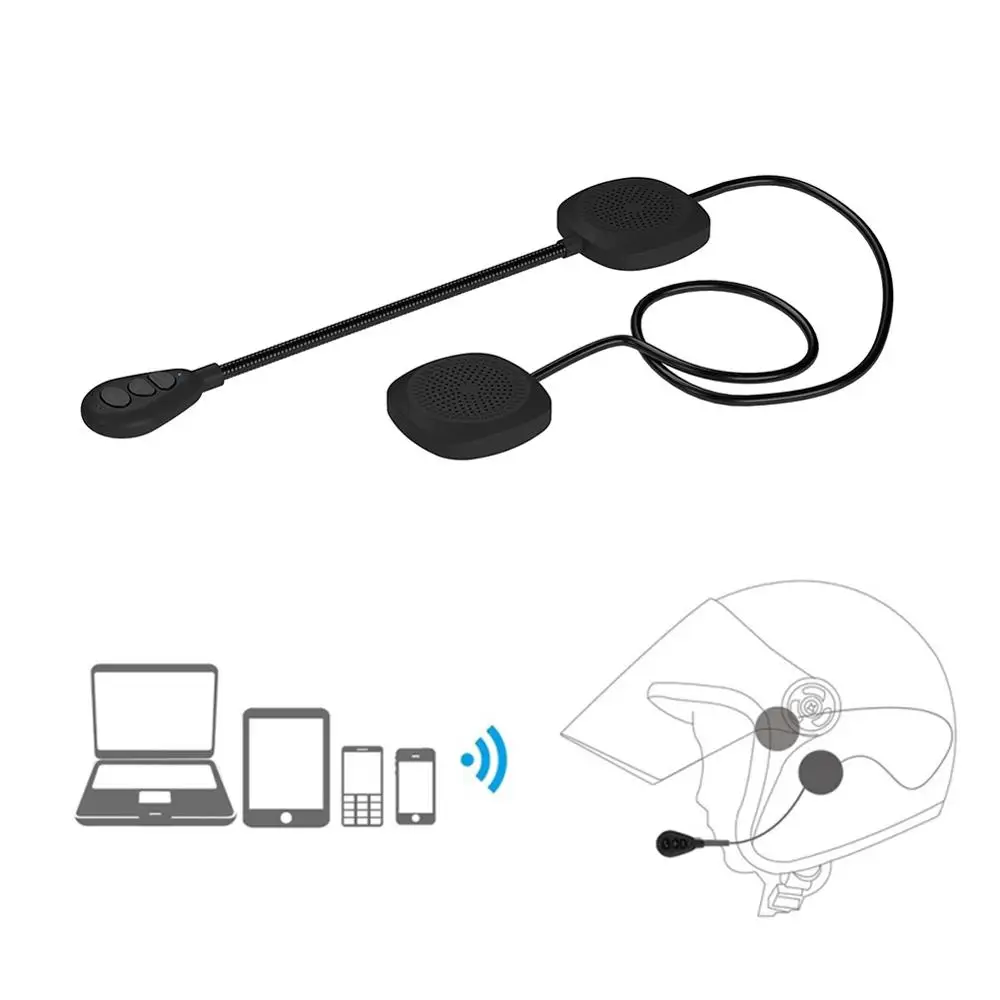 Bluetooth 5,0 шлем гарнитура динамик мотоциклетный шлем домофон стерео наушники Универсальные модели телефонов наушники
