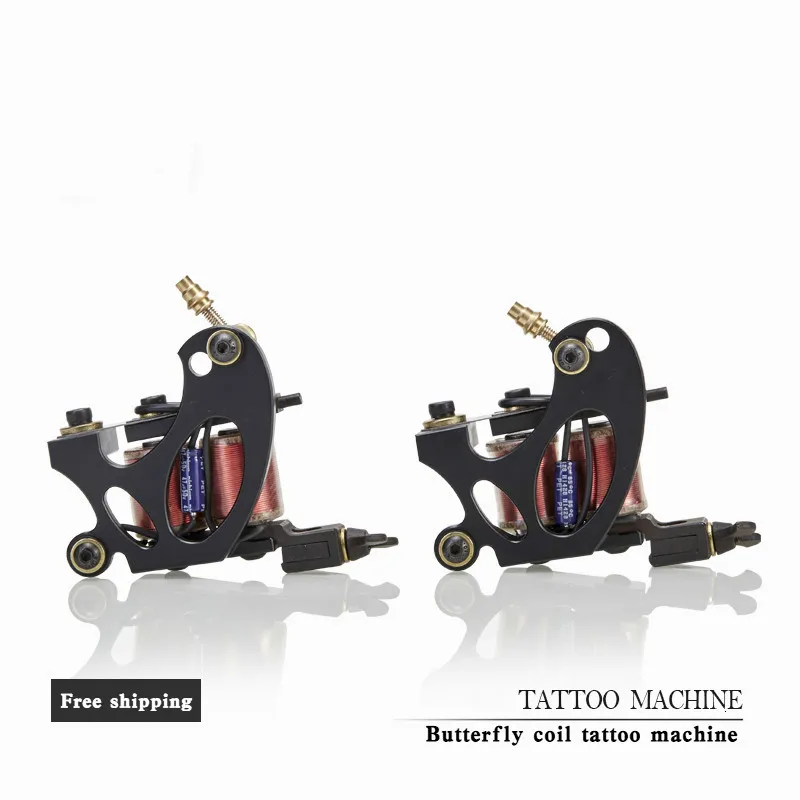 Профессиональная машина для татуировки с железной рамой, набор тату-катушек, шейдер, лайнер, катушка из чистой меди, Бабочка, тату-пистолет