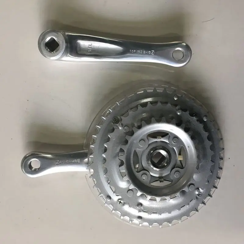 Bicycle Aluminium Leg Sprocket Crank 24-34-42t 152 Leg Aluminium Alloy Small Three PCs Roulette