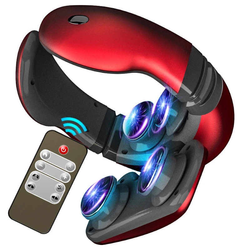  Cervical Massager Low Frequency Pulse Vibration Massage Wireless Smart Heating Kneading Magnetic Th - 4000404395006