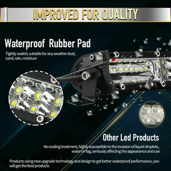 

400W Work Light 34cm Ultra-Thin IP67 13-Inch LED Light Bar Flood Combo
