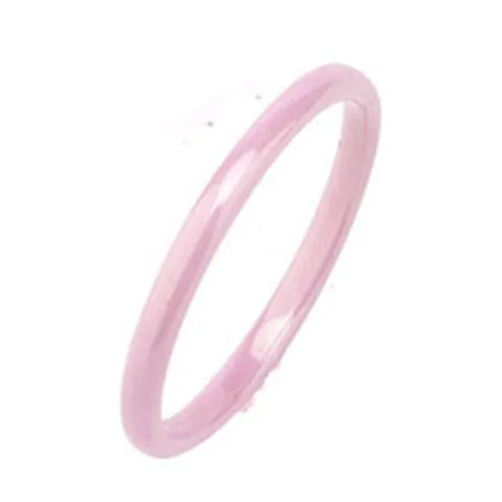 Дизайн керамических колец, прозрачное керамическое межцветное кольцо, модное, ручной работы, здоровое керамическое свадебное Ювелирное кольцо для женщин - Main Stone Color: 2mm Pink