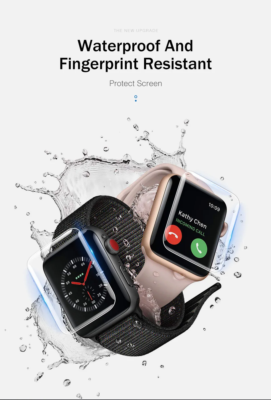 YKZ 2 шт Защитная пленка для Apple Watch 4 3 Гидрогелевая пленка для iWatch 2 1 полная защита для Apple Watch 38 мм 40 мм 42 мм 44 мм