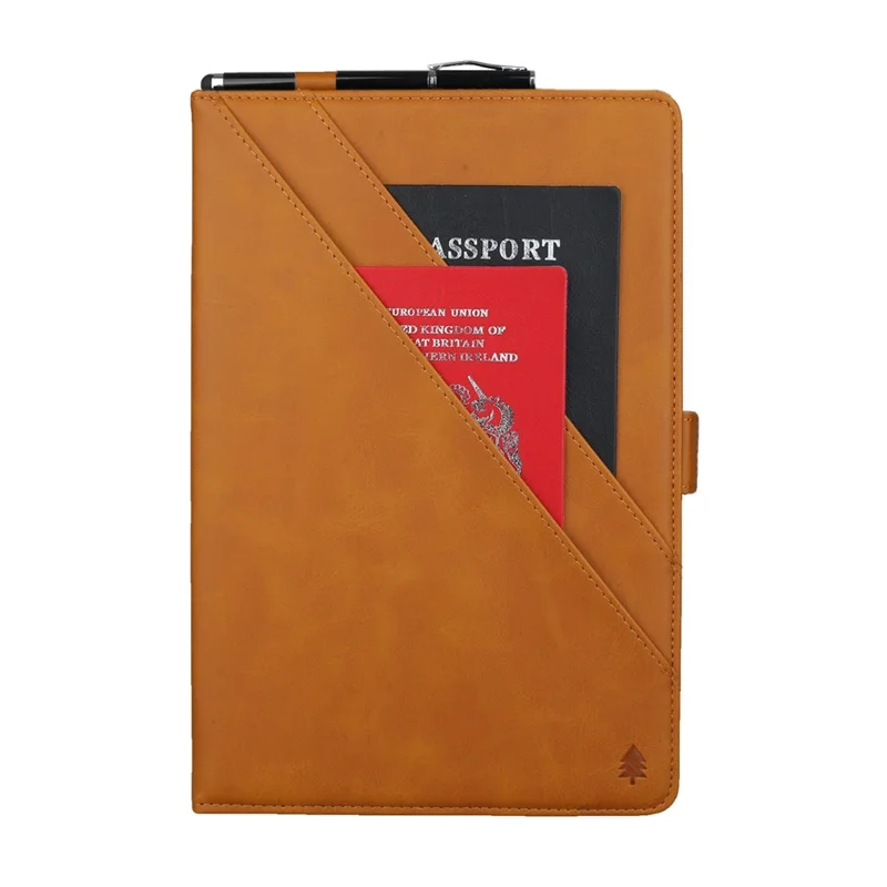 Чехол для Samsung Galaxy Tab A 8,0 дюймов SM-T290 T295 T297 чехол смарт-кожаный Слот для Карт Подставка чехол сумки мягкие планшеты чехол - Цвет: Light Brown