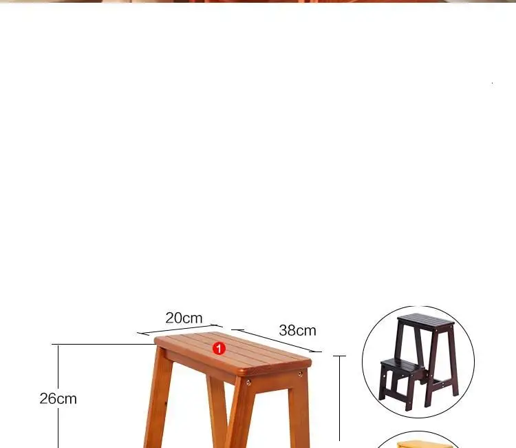 Детский табурет для ванной комнаты Sgabelli Cucina Scaletta Legno Merdiven Stepladder Chair Escabeau