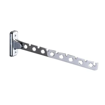 

6 Holes 8 Holes Wall Mounted Folding Hanger Wardrobe Cloakroom Stainless Steel Closet Organizer Hook Coats