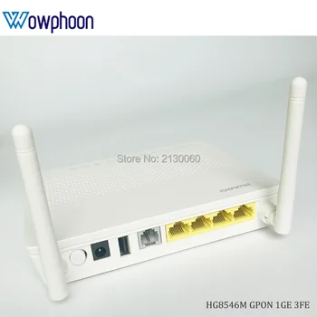 

20Pcs/Lot Best Price Huawei HG8546M GPON onu ont 1GE+3FE+TEL+USB+2WIFI modem telecom Network terminal, only onu, no power no box