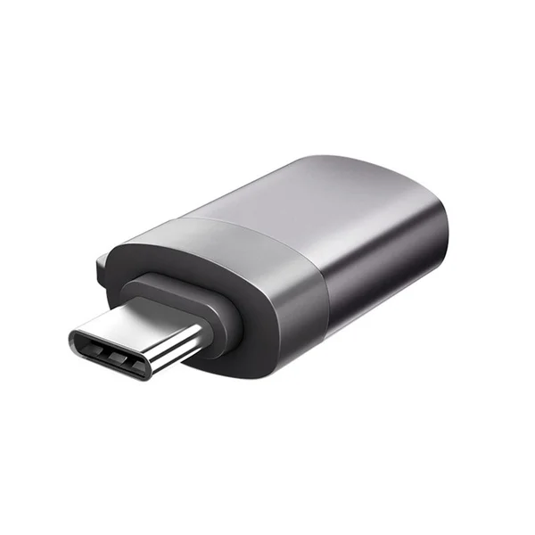 Серебристый Портативный USB-C USB 3,1 type C Мужской к USB 3,0 Женский OTG конвертер данных Анти-потери адаптер - Цвет: Серебристый