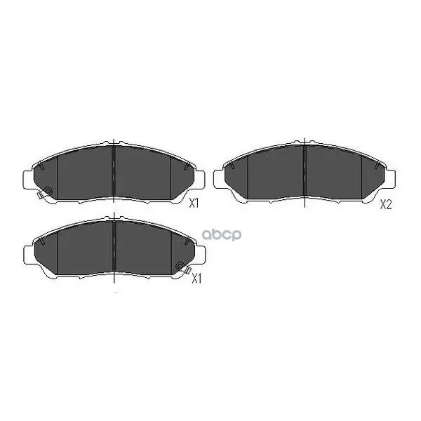 Колодки Тормозные Honda Pilot 08-/Acura Mdx 06- Передние Fit Fp1387 FIT арт. FP1387