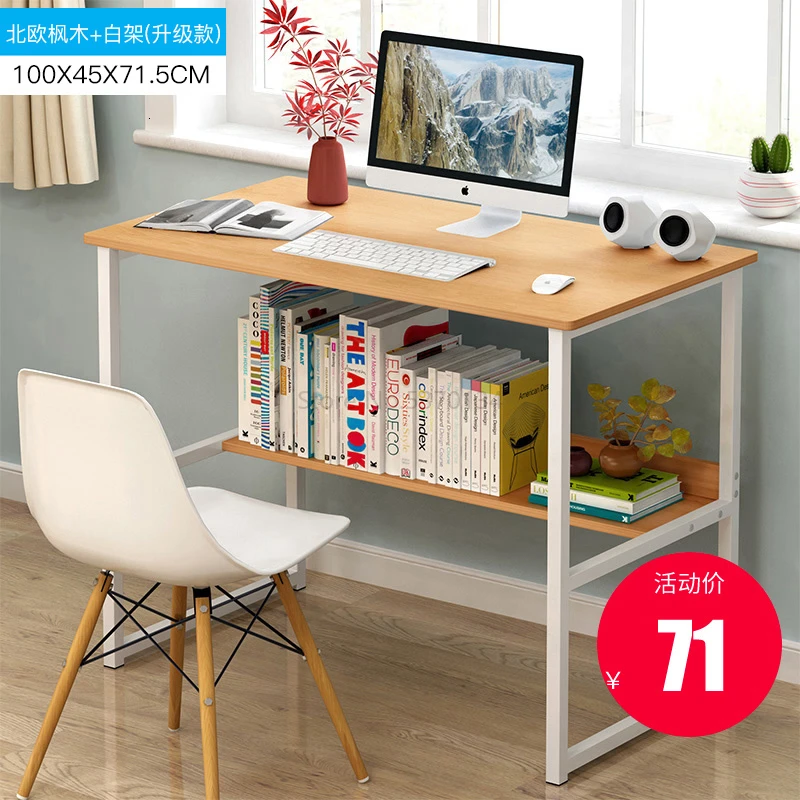 Компьютерный стол, настольный стол, домашний простой стол, стол для спальни, простой стол для студентов колледжа, письменный стол для общежития, маленький стол - Цвет: Оранжевый