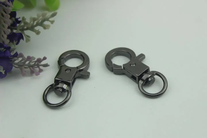 12 мм металлическая сумка с пряжкой хомут, крепление Сумки из натуральной кожи на ремешке цепь с поворотным крюком Застежками Омаров карабин DIY аппаратных аксессуары для ванной комнаты