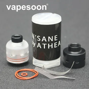 

New Black Belt RDA Atomizer 28mm Diameter Vape Tank With Ring For 510 Box Mod Atomizer