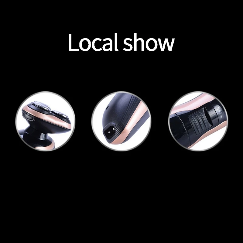 ЕС Plug GW перезаряжаемая электрическая Беспроводная Бритва электробритва для бороды IPX Водонепроницаемая Мужская машинка для стрижки волос в носу