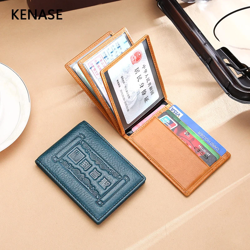 

KENASE Driver License Bag Holder Comfortable Cow Leather on Cover for Car Driving Documents Card Credit Holder 2019 Hot