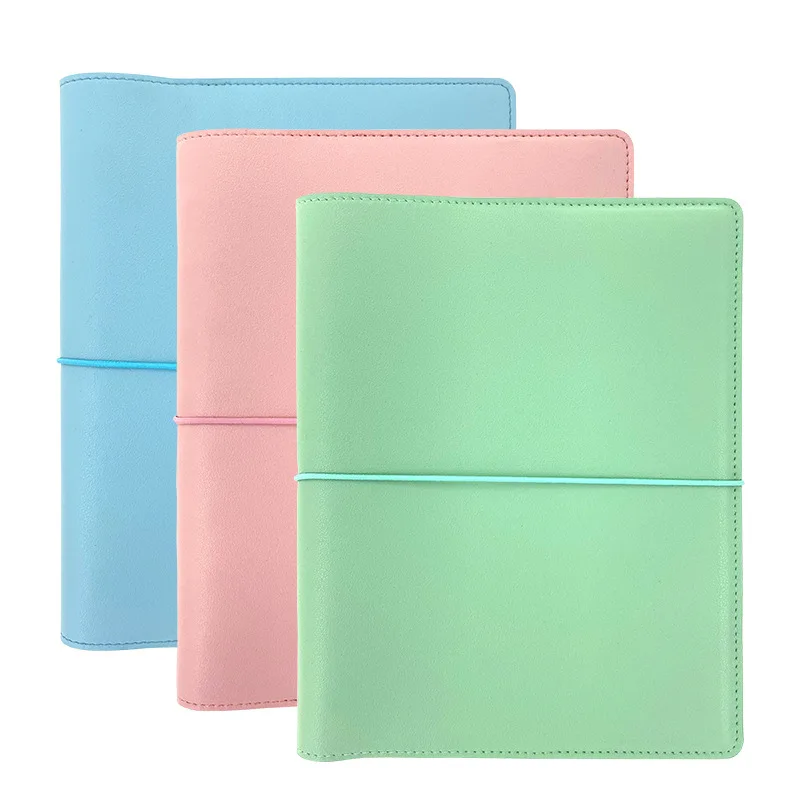 

A5 Cute PVC Soft Leather Notepad Protective Sleeve Notebook Office Personal Binde Leather Case Creative Handbook Cover