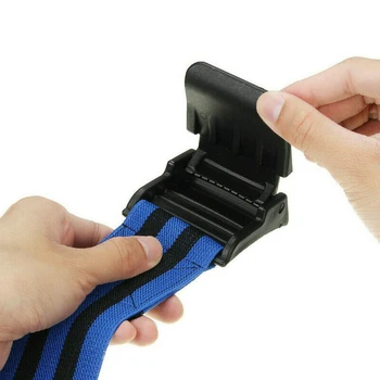 

1 Pair Legs Thick Blood Flow Restriction Adjustable Weightlifting Elastic Arm Strap Muscles Training Occlusion Band Exercise