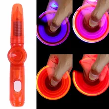 Светодиодный спиннинг ручка шариковая ручка Спиннер ручной вертушка светящийся в темноте светильник EDC игрушки для снятия стресса детские игрушки подарок школьные принадлежности