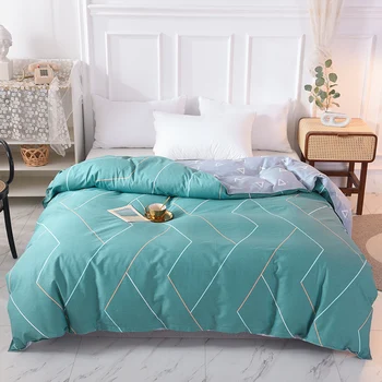 

New Design 2021 1Pcs Duvet Cover Plaid Stripes Quilt Cover Skin Care 100% Cotton Bedclothes 150x200cm/180x220cm/200x230cm Size