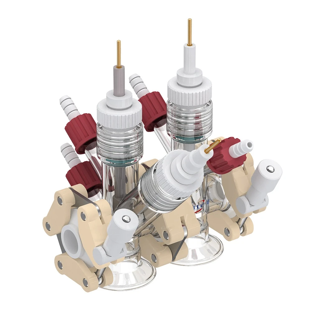 Htype Electrochemical Cell (10ml With Two Light Windows), Electrolytic Cell, H Cell