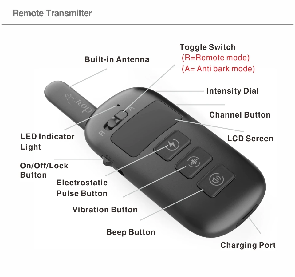 3rd Dog training bark collar DB500