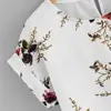 Summer Fashion Floral Print Blouse Pullover Ladies O-Neck Tee Tops Female Women's Short Sleeve Shirt Blusas Femininas Clothing 5