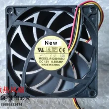 Para o ventilador de refrigeração do servidor de 4 fios de everslow r128015bu dc 12v 0.50a 80x80x15mm