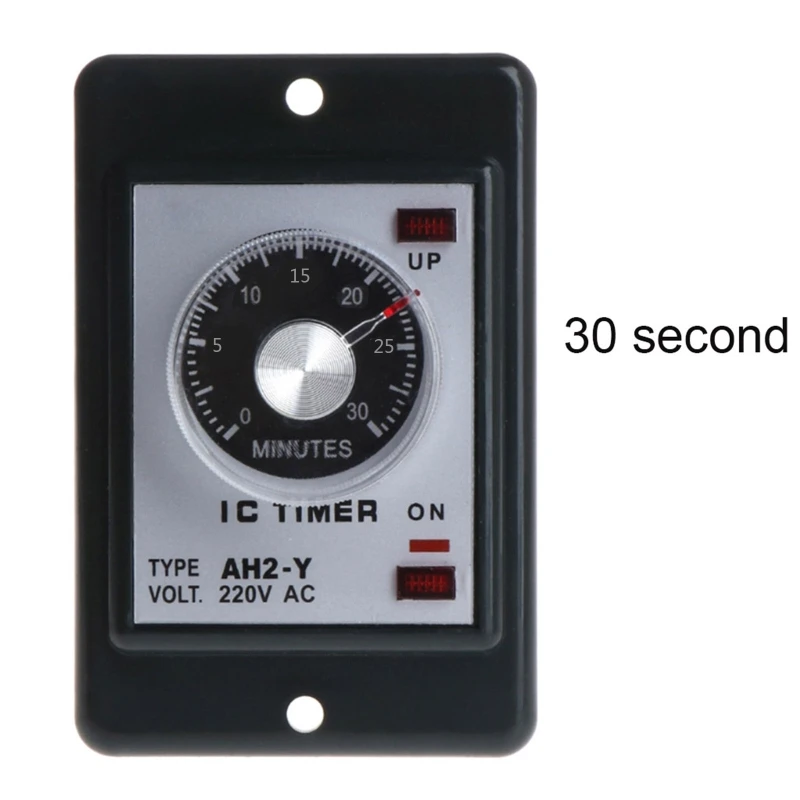

AC 220V AH2-Y Power On Delay Timer 1/3/5/10/30/60 Seconds 3/6/10/30/60 Minutes R9JF