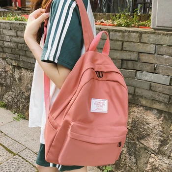 

Fashion school bag girl Cute women backpack teenage harajuku Applique backpacks kawaii female Nylon Student book casual bag 2019
