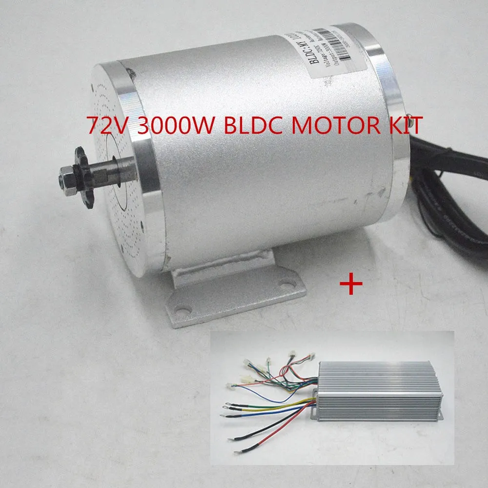 72V 3000W BLDC мотор комплект с бесщеточный контроллер для электрического скутера Байк, способный преодолевать Броды для электронных сигарет двигателя автомобиля часть мотоцикла