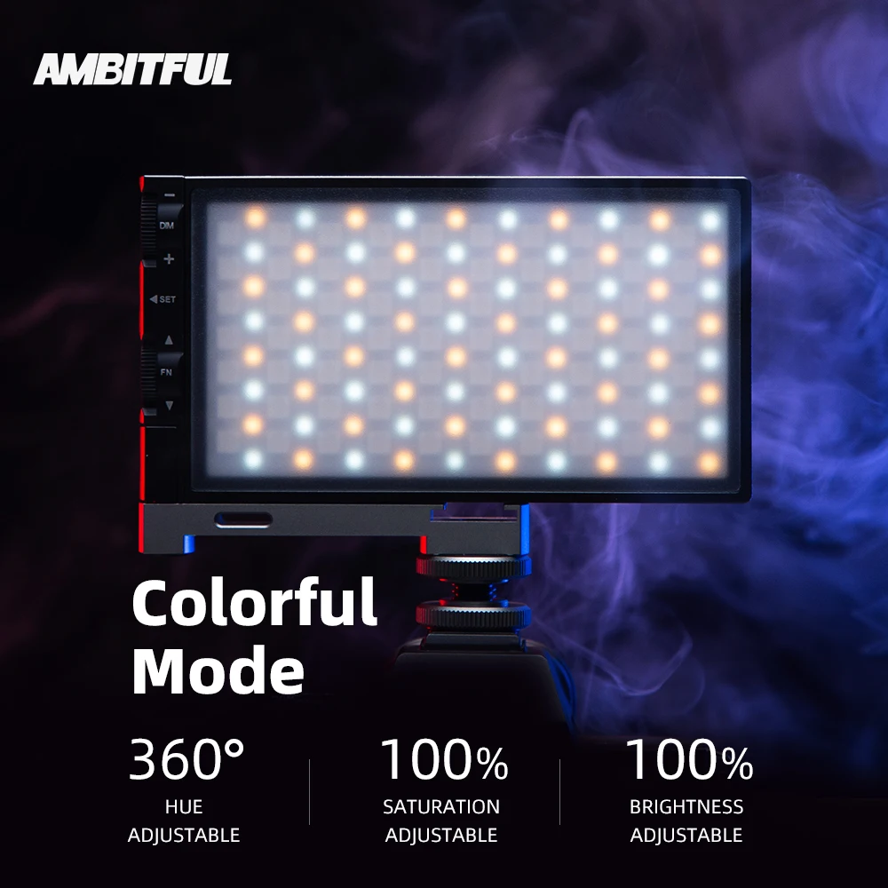 【最安値】AMBITFUL K10 RGB LED AMBITFUL K10 RGB 2500K-8500K Dimmable Full Color LED Video
