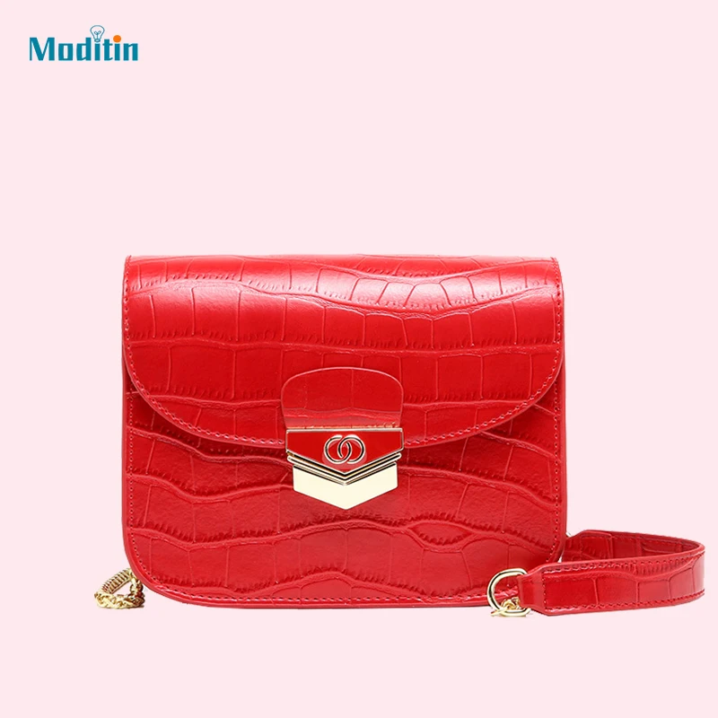 

Modotin 2019 New Fashion Women Shoulder Bag Chain Strap Designer Hand bag Charming Ladies Cross body Bags High Quality to choose