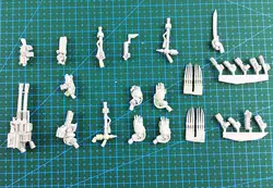 Resin смоляная фигурка, набор моделей для Tartaros игрушечный Терминатор, головоломка, оружие, разобранное