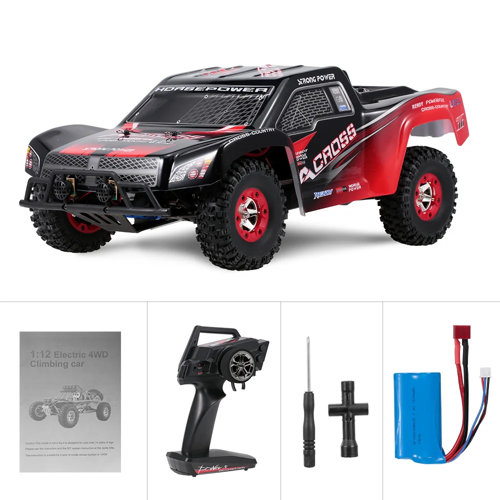 Wltoys 12423 RC автомобиль 1/12 4WD электрической щеткой Краткий курс машина RTR внедорожник 2,4G дистанционное управление радио Управление автомобиль RC игрушки VS Wltoys 12428