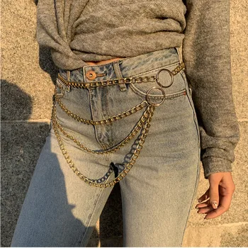 

tassel joker with Europe and the United States of big shop sign back waist decoration original manual sexy waist chain